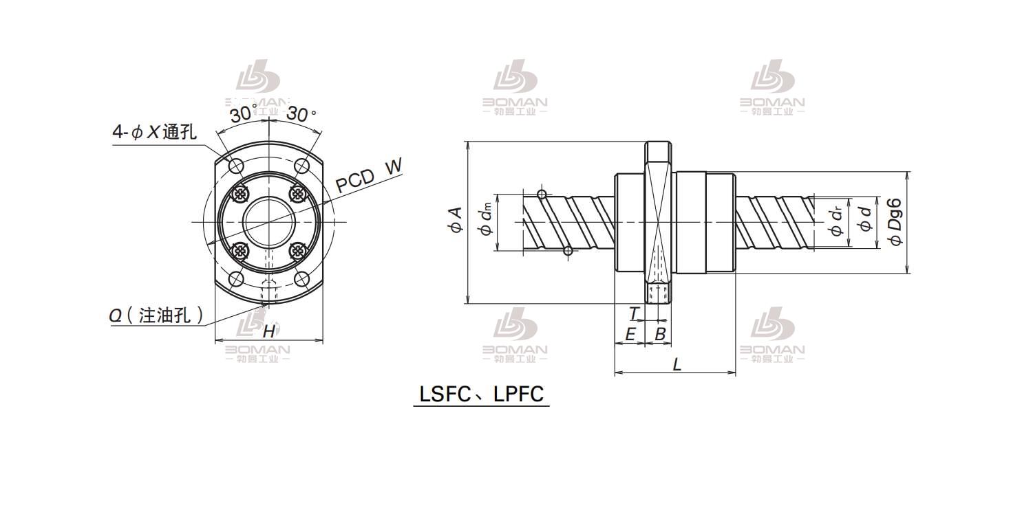LPFC2020-6-NSK LSFC滚珠丝杠