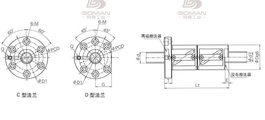 KURODA GR5012DD-DALR 黑田精工丝杆怎么安装图解