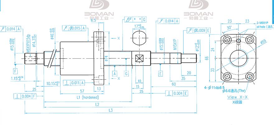 TBI XSVR02010B1DGC5-499-P1 tbi丝杆硬度